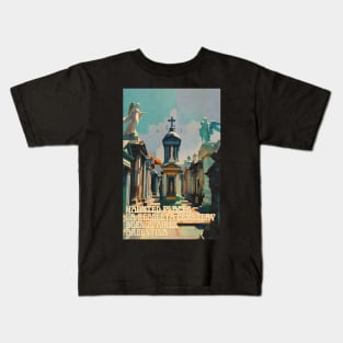 Haunted Places La Recoleta Cemetery Buenos Aires Kids T-Shirt